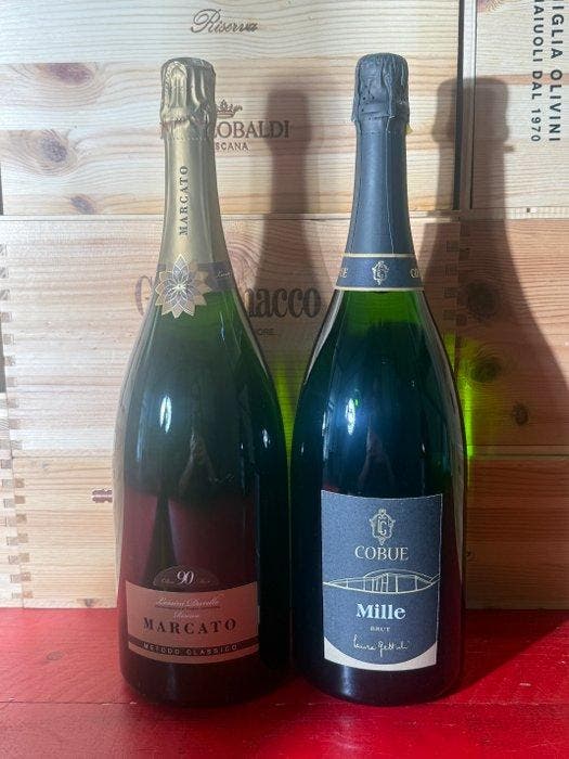 2x Marcato 90 Mesi & 2x Cobue Mille - Veneto - 4 Magnums, Collections, Vins