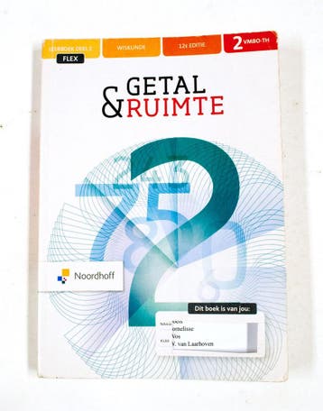Getal & Ruimte 12e ed vmbo-t/havo 2 FLEX leerboek 1, Boeken, Verzenden, Zo goed als nieuw