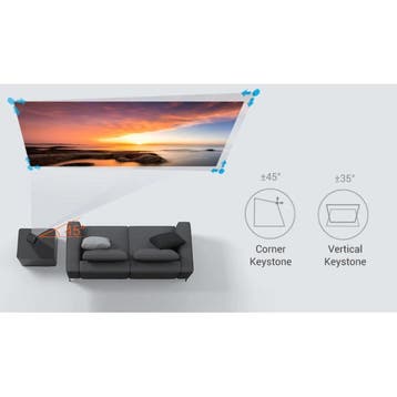 P20 LED Mini Projector - Beamer Home Media Speler Zwart, Verzenden