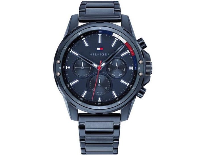 Tommy Hilfiger TH1791789 - Heren Horloge - Quartz - 45 mm -, Handtassen en Accessoires, Horloges | Heren, Nieuw, Verzenden