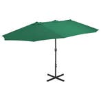 vidaXL Parasol met aluminium paal 460x270 cm groen, Verzenden, Nieuw