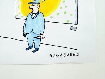 Kamagurka - My hand in the museum..., Antiek en Kunst