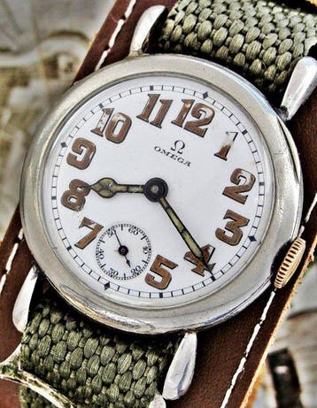 Omega - trench watch 1910 s WW1... - Heren - 1900-1949, Nieuw