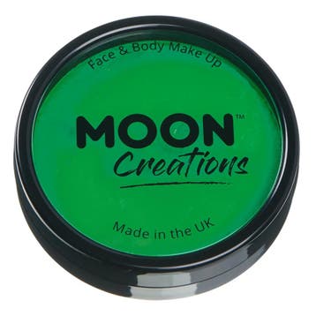 Moon Creations Pro Face Paint Cake Pots Bright Green 36g, Hobby en Vrije tijd, Verzenden, Nieuw