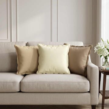 vidaXL Kussensloop 6 st HOUTEN Beige 40 x 40 cm Polyester, Verzenden