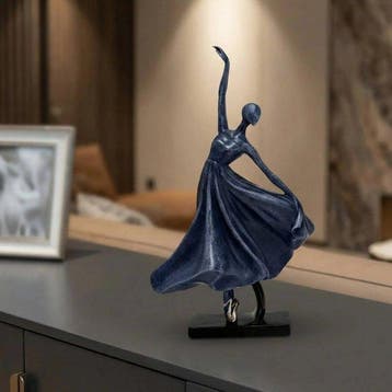 sculptuur, Elegant Dancing Girl Ornament – Contemporary