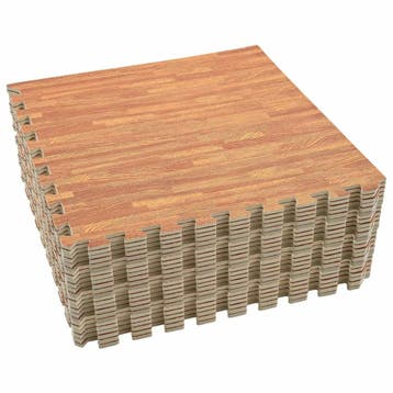 vidaXL Zwemgrondmat 24 st Hout 8,64  EVA Schuim, Tuin en Terras, Zwembaden, Verzenden, Nieuw