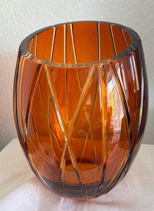 Vase - Cristal - Bohémien/Tchèque, Antiquités & Art, Curiosités & Brocante