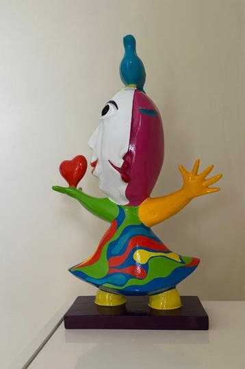 Ripollés (1932) - sculptuur, Chica feliz - 53 cm - Hars