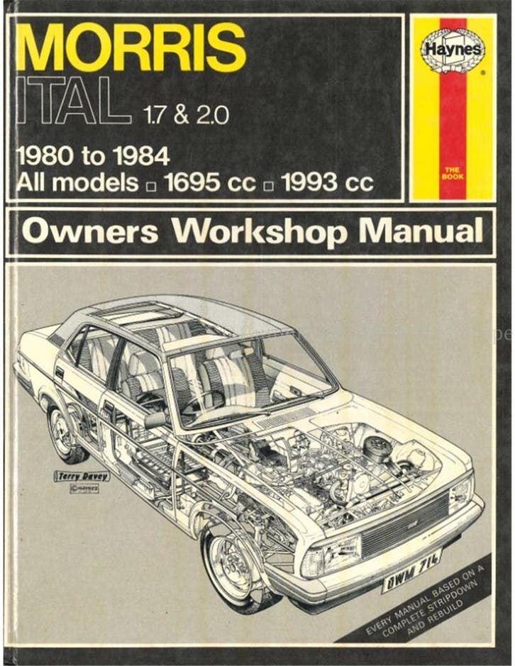 1980 -1981 MORRIS ITAL 1.7 | 2.0 VRAAGBAAK ENGELS, Autos : Divers, Modes d'emploi & Notices d'utilisation