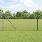 vidaXL Gelast Draadhek met Spikes Staal Grijs Mesh, Tuin en Terras, Verzenden, Nieuw