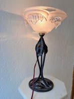 Lampe - Fer forgé - Art Déco signée Ezan, Antiek en Kunst