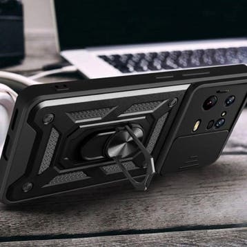 Xiaomi Mi 12 Pro - Armor Hoesje met Kickstand en Camera, Verzenden