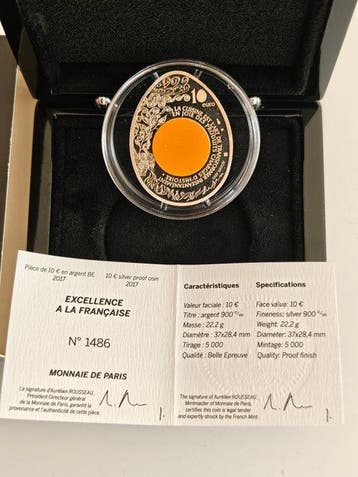 France. 10 Euro 2017 Guy Savoy Proof