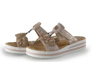 Rieker Slippers in maat 40 Roze, Vêtements | Femmes, Chaussures, Verzenden, Slippers
