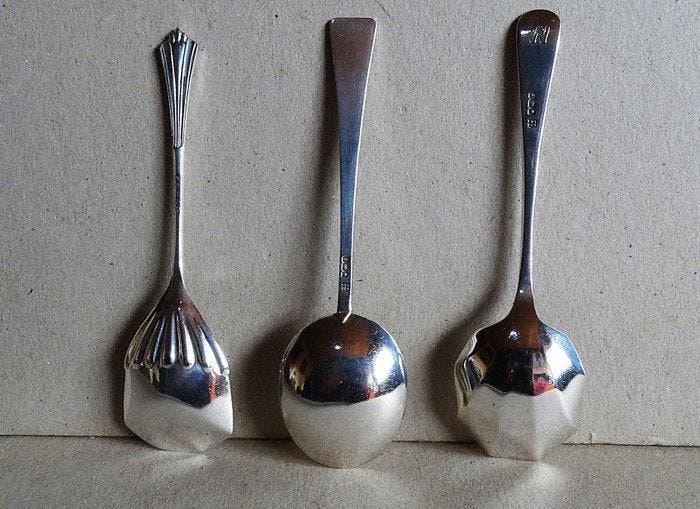 Cuillère (3) - Argent 900 - Cuillères Art Déco, Antiquités & Art, Antiquités | Argent & Or