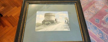 Scuola italiana (XIX-XX) - Mausoleo di Cecilia Metella a