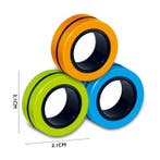 3-Pack Magnetische Ring Fidget Spinner - Anti Stress Hand, Kinderen en Baby's, Verzenden, Nieuw