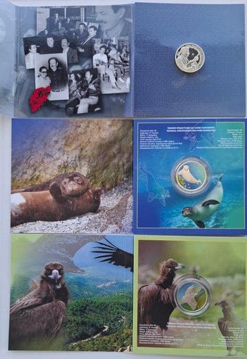 Griekenland. 5 Euro 2015/2025 (3 coins) (Zonder, Postzegels en Munten
