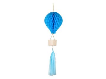 Blauwe Honeycomb Luchtballon, Verzenden, Nieuw
