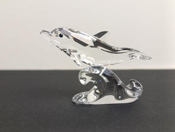 Swarovski - Beeldje - Dolphin baby - 678507 - Box +