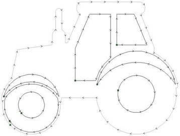 Tractor trekker steekschuimvorm maatwerk oase voor verse, Nieuw