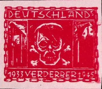 Oostenrijkse 1946 Anti-Fascistische postzegel: doodshoofd..., Verzamelen, Verzenden