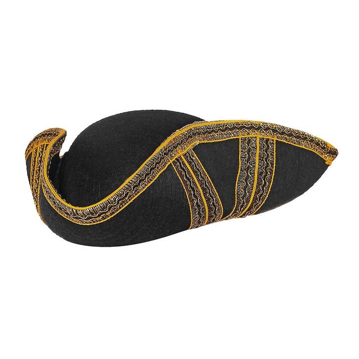 Zwarte Hoed Tricorn, Hobby en Vrije tijd, Feestartikelen, Nieuw, Verzenden