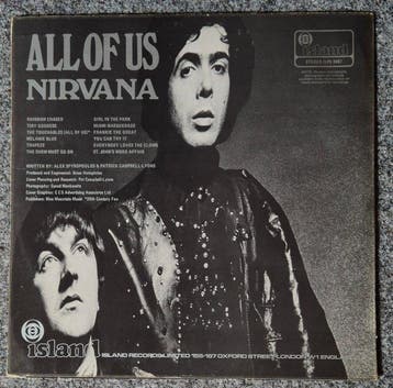 Nirvana - All of Us - LP - Labels Island Bulls Eye - 1968, Nieuw in verpakking
