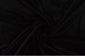 10 meter stretch fluweel - Zwart, Hobby en Vrije tijd, Stoffen en Lappen, Verzenden, 120 cm of meer, Zwart, Polyester