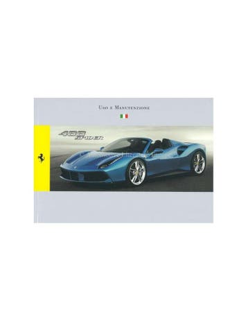 2015 FERRARI 488 SPIDER INSTRUCTIEBOEKJE ITALIAANS, Ophalen of Verzenden