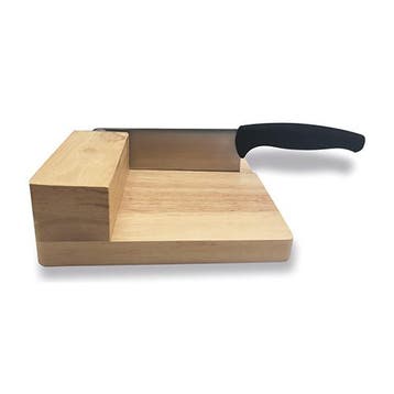 Kaassnijder | Houten Plank | RVS Mes | 290x190x60(h)mm Vin, Verzenden