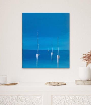 Horizon Art - Vers l infini bleu, Antiquités & Art