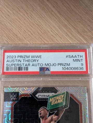 Panini Prizm Austin Theory Auto /25 - PSA 9 - 1 Graded card