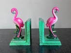Boekensteunen (2) - Gietijzer - Flamingo boekensteunen