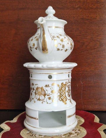 Vieux Paris, Porcelaine de Paris - Bouilloire à thé -