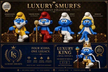 JZL - [L] LV Luxury Sweet (Luxury Smurfs Collection)