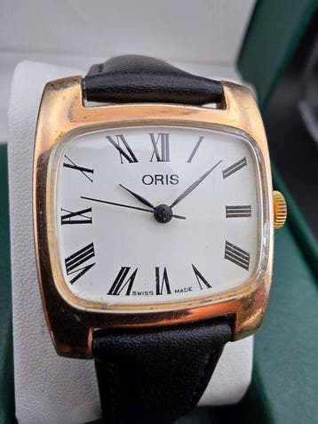 Oris - Vintage 1970s Cushion/TV-style - Sans prix de réserve, Handtassen en Accessoires, Horloges | Heren, Nieuw
