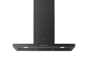 Inventum AKB9005ZWA - Wandschouw afzuigkap - 90 cm - Zwart, Elektronische apparatuur, Afzuigkappen, Verzenden, Zo goed als nieuw