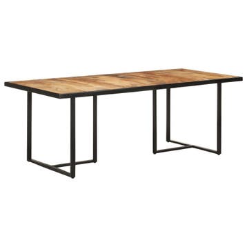 vidaXL Eettafel 200 cm ruw mangohout, Verzenden
