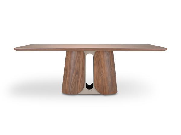 Veiling - Eettafel Walnoot 240x110x76 - Rechthoek ronde rand, Huis en Inrichting, Tafels | Eettafels, Nieuw