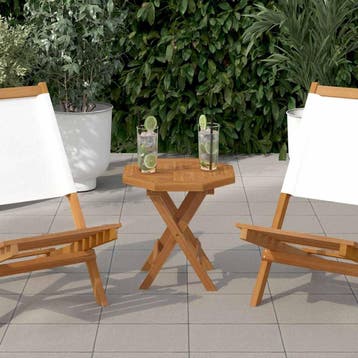 vidaXL Tafelblad achthoekig 40x40x2,5 cm massief teakhout, Huis en Inrichting, Verzenden, Nieuw