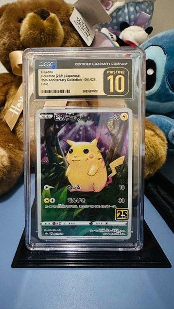 Pokémon - 1 Graded card - Pikachu 001/028 Holo, Limited, Nieuw