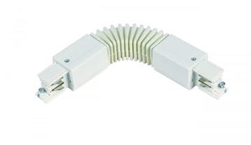 Luxar 3-Fase-Rail flexibele connector wit, Verzenden