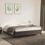 vidaXL Bedframe zonder matras 160x200 cm fluweel donkergrijs, Maison & Meubles, Verzenden