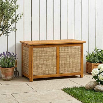 vidaXL Tuinopslagdoos 185 L Massief Acacia Hout 90 x 50 x 56, Tuin en Terras, Verzenden, Nieuw