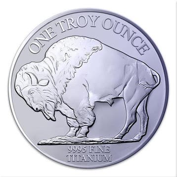 Verenigde Staten. 2026 1 oz Titanium Buffalo Round BU
