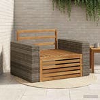 vidaXL Buiten Midden Sofa Naturel, Verzenden, Nieuw