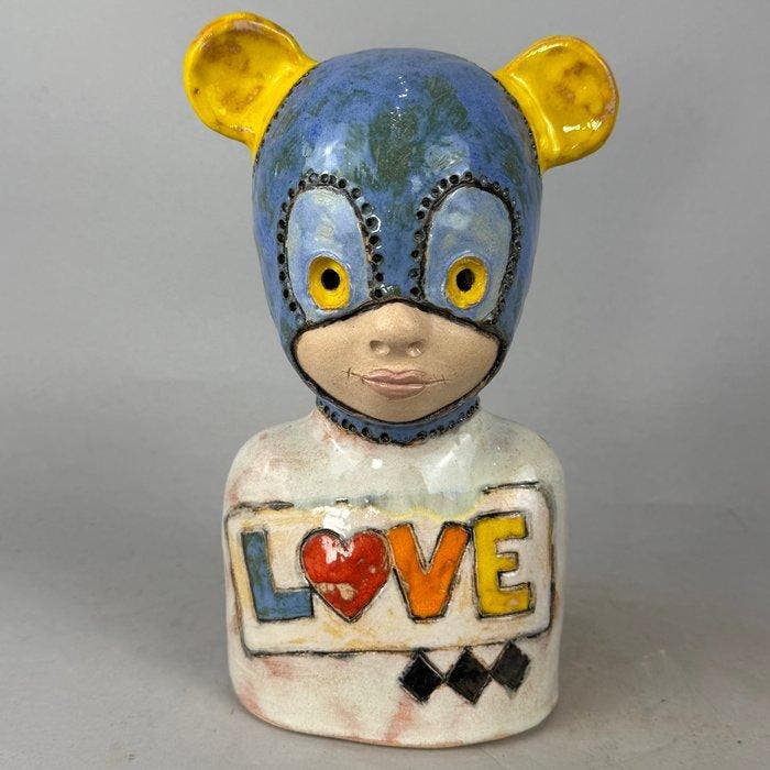 Iwo Rynkiewicz (1970) - LOVE - Hand made Ceramic Figure, Antiek en Kunst, Kunst | Designobjecten