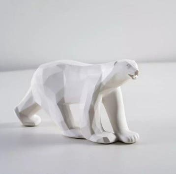 Richard Orlinski (1966) - Ours Pompon x Orlinski Blanc, Antiquités & Art